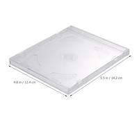 HOLIDYOYO Lot de 10 Boîtiers Transparents pour CD Étuis de Rangement Doubles en Plastique Rigide Format Portable Compatibles CD et Dvd pour Usage Domestique et Stockage Multimédia
