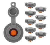 HOLIDYOYO Lot de 10 valves de gonflage pour Oreiller pneumatique : Valve Anti-Retour de Rechange - Bouchon en TPU avec Joint étanche - Pièce de Rechange pour Matelas pneumatiques de Camping et de
