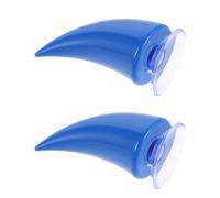 HOLIDYOYO Lot de 2 Cornes de Casque Décoratives Grandes Bleues, Accessoires Légers et Imperméables pour Casque Moto, Scooter et Vélo, Décoration Originale et Résistante pour Équipement