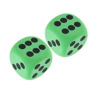 HOLIDYOYO Lot de 2 Grands Dés en Mousse Eva Colorés 8 Cm, Dés Géants Légers à Coins Arrondis pour Jeux de Société et Activités Éducatives, Accessoires Supplémentaires pour Événements