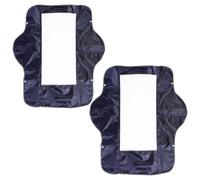 HOLIDYOYO Lot de 2 Housses de Protection Étanches en Tissu Oxford pour Tableau de Bord de Scooter de Mobilité - Grosse Taille 757 X 449 CM - Anti-Poussière avec Fenêtre Transparente -