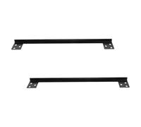 HOLIDYOYO Lot de 2 Plaques de Protection pour Gâche de Porte en Acier Inoxydable Cache-Loquet en L de 28 CM Protection Renforcée de Serrure pour Portes à Ouverture Extérieure Usage