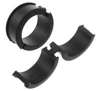 HOLIDYOYO Lot de 2 Rondelles de Guidon en Silicone Antidérapantes, Accessoires de VTT 31,8 MM vers 25,4 MM et 22,2 MM, Joint de Guidon Flexible pour Support Téléphone et Extension, Pièces