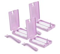 HOLIDYOYO Lot de 3 Brosses Anti-Peluches Multifonctions Poignée Violette, Rouleau Dépilatoire en Polypropylène, Brosse à Peluches Souple pour Vêtements et Meubles, Nettoyage des Poils