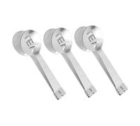 HOLIDYOYO Lot de 3 Pinces à Sachets de Thé en Acier Inoxydable Petites Pinces Multifonctions pour Glaçons et Biscuits Résistante la Corrosion Accessoire la Cuisine Compact pour Thé