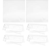 HOLIDYOYO Lot de 30 Pochettes D'album Vinyle en Plastique Adhésif, Solides et Protectrices Les Empreintes, pour Collectionneurs de Disques Vinyles