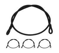 HOLIDYOYO Lot de 4 Cordes Élastiques Robustes pour Trampoline 6Mm X 70Cm, Bandes de Tension en Latex Haute Élasticité Boucles Sécurisées aux Deux Extrémités, Fixation Fiable pour Filet et