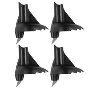 HOLIDYOYO Lot de 4 Embouts de Rechange pour bâtons de randonnée - Embouts en carbure avec Corps en Nylon - Pointes antidérapantes pour bâtons de Montagne - Universels pour la randonnée sur Sentier