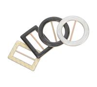 HOLIDYOYO Lot de 4 Pinces à Taille en Alliage de Zinc Rondes et Rectangulaires, Clips Multifonctions Portables pour T-shirts et Ceintures, pour Toutes Occasions