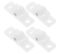 HOLIDYOYO Lot de 4 Roulettes de Porte Coulissante Blanches pour Congélateur et Vitrine Réfrigérée Poulies en Plastique Résistantes Silencieuses et Compatibles pour Portes de Remplacement