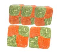 HOLIDYOYO Lot De 5 Gâteaux D’Herbe Naturelle à Mâcher pour Lapins Et Cochons D’Inde, Friandises en Foin De Luzerne, Snack Sain pour Petits Rongeurs, Complément Alimentaire Quotidien