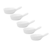 HOLIDYOYO Lot de 5 Petits Bols à Sauce en Céramique Poignée, Résistants à Haute Température, pour Apéritifs et Accompagnements, Multifonction Cuisine et Restauration