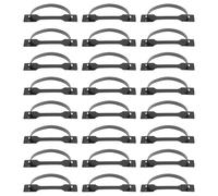 HOLIDYOYO Lot de 50 Poignées en Plastique Noir Robustes pour Boîtes en Carton, Montage Facile, Poignées de Transport Réutilisables pour Emballage, pour Logistique et Rangement Industriel