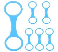 HOLIDYOYO Lot de 6 Attaches en Silicone pour Tuba - Support de plongée sous-Marine - Fixation Rapide pour Masque de plongée et Tuba - Pièce de Rechange à dégagement Rapide pour et Masque