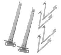 HOLIDYOYO Lot de 6 Charnières de Maintien de Couvercle en Fer Renforcé Supports Pliants Robustes pour Portes D’Armoire Rabattables Butées de Couvercle Universelles pour Meubles Coffres