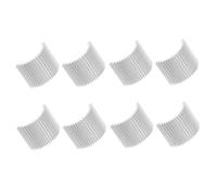 HOLIDYOYO Lot de 8 Cales de Guidon en Alliage Argenté pour Moto Tout Usage Entretoises de Rehausseur de Guidon Compatibles Accessoires Bike Amélioration Maniabilité Contrôle Kit de