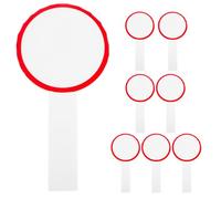 HOLIDYOYO Lot de 8 Petits Tableaux Blancs Effaçables à Sec 10x20 Cm, Tableaux Portables pour Notation et Vote, Panneaux D’Affichage Rouges pour Arbitres et Juges en Compétition, Accessoire