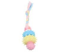 HOLIDYOYO Mâcher pour Chiens Résistant et Interactif Forme de Tresse Colorée de Dentition Portable pour Chiots Anti-Morsure et Anti-déstruction