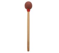 HOLIDYOYO Maillet de grosse caisse en érable, baguette percussion à tête coton couleur café, accessoire équilibré pour tambour de marche et percussionnistes