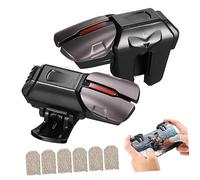 HOLIDYOYO Manettes de Jeu Mobile avec Déclencheurs Ergonomiques et Manchons Transpiration Contrôleurs Tactiles Compatibles Smartphones sans Retirer la Coque Kit de Boutons et Manchons pour