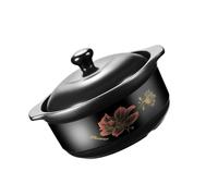 HOLIDYOYO Marmite De Cuisson En Céramique 1,6l Couvercle Résistant Au Feu Et Haute Température Pour 1-2 Personnes, Pot Cuisine Sain Et Sûr, Pour Poulet Braisé Et Cuisson à La Maison