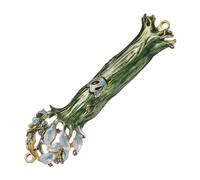 HOLIDYOYO Mezouzah Maison Métal Rétro Ornement Religieux Décor Porte Compact Bénédiction Juive Symbole de Foi