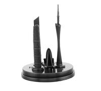 HOLIDYOYO Modèle Miniature Tour de Guangzhou Sculpture Décorative Architecturale pour Bureau et Maison et Ornement Artistique