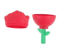 HOLIDYOYO Moule à Glace Silicone Forme de Rose Fabriquez des de Glace Décoratives pour Cocktails et Soins Visage pour Romantique Rouge