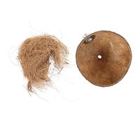 HOLIDYOYO Nid Suspendu en Coquille de Noix Naturelle pour Perroquets et Perruches, Maison Artisanale Solide et Sécurisée, Accessoire Décoratif pour Cage à Oiseaux, Lit Suspendu Confortable