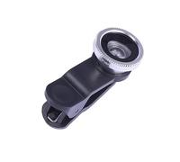 HOLIDYOYO Objectif Macro Grand Angle pour Téléphone Portable avec Clip Appareil Photo Et Fisheye Argent