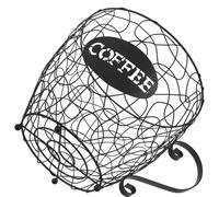 HOLIDYOYO Organisateur de Capsules de Café en Fer Noir Panier Porte-Capsules Expresso de Tasse Support de Rangement Compact pour Dosettes la Cuisine et Bar Gain de Place et Entretien