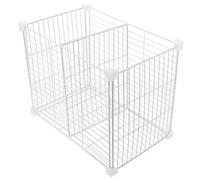 HOLIDYOYO Organisateur De Congélateur 2 Compartiments 37x24x30 Cm Métallique Séparation D'espace Polyvalente pour Rangement La Cuisine Et Congélateur Panier Inférieur Amovible