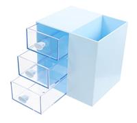 HOLIDYOYO Organisateur de Maquillage Multi-Grille Organisateur de tiroir de Maquillage Stockage de Maquillage Boite mouchoirs malette de Rangement Organisateur de Maquillage de Bureau Abdos