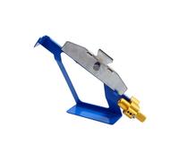 HOLIDYOYO Outil de Montage de Flèches en Métal Bleu - Clip Adhésif pour Empennage de Flèches de 5 à 125 CM - Accessoire de Tir à L’Arc pour Plumage de Dinde et Empennages en Plastique - 1