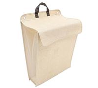 HOLIDYOYO Panier à Linge Mural Pliable Couvercle en Tissu Beige Panier à Linge pour Vêtements Support de Rangement Pratique pour Petite Maison Capacité Grosse