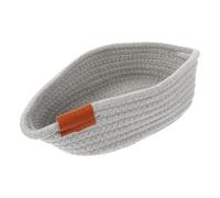 HOLIDYOYO Panier de Rangement Corde de Coton Pliable pour Articles Divers Optimisation Espace Stockage et Naturel Petit Modèle Gris pour Maison