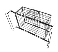 HOLIDYOYO Panier de Rangement Métallique Suspendu Extensible pour Congélateur Coffre Organisateur Réglable Panier Maille pour Cuisine et Garde-manger