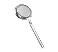 HOLIDYOYO Passoire à Huile Filtrante En Acier Inoxydable 27 Cm x 9 Cm Cuillère Écumoire Poche Filtrante Manche Long La Cuisine Maison Restaurant