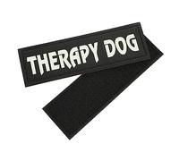 HOLIDYOYO Patchs Réfléchissants pour Chien D'assistance en Cuir Auto-adhésifs, Réutilisables, pour Harnais De Service Nocturne, Fournitures pour Animaux