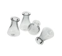 HOLIDYOYO Pendentif Bouteille en Verre apothicaire Mince Pots Bouteilles de dérive Mini Bouteilles souhaitant des Bouteilles Ornements Suspendus Bouteilles de Stockage Un Verre Gris Clair
