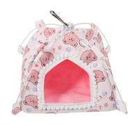 HOLIDYOYO Petite Tente Peluche pour Rongeurs Nid Douillet pour Hamsters Gerbilles Et Cochons Abri Chaleureux Et Décoratif pour Animaux De Compagnie Toutes Saisons