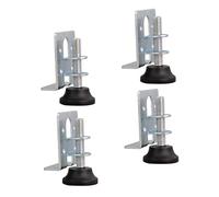 HOLIDYOYO Pieds De Nivellement pour Armoire Réglables en Acier Au Carbone Support en Nylon Doux, Galvanisés Anti-Corrosion, Accessoires pour Meubles, Lot De 4, Usage pour Meuble Et Placard
