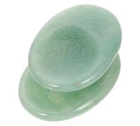 HOLIDYOYO Pierre De Massage Naturelle Ovalisée Pouce Lot De 2 Mini-pierres Anti-stress Plaque De Grattage Pour Relaxation L'anxiété Soulagement Massage Domestique