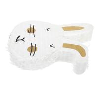 HOLIDYOYO Piñata Lapin en Papier à Ficelle Remplie de Bonbons Décoration de Fête de Pâques et Anniversaire Pendentif Piñata Créatif pour Garçon et Filles Accessoire Festif Coloré