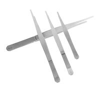HOLIDYOYO Pincettes en Acier Inoxydable Argentées 4pcs pour Jardinage de Succulentes Design Multifonctionnel Bords Tranchants, Outil pour Soins et Modélisation