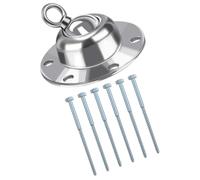 HOLIDYOYO Piquet de Sol pour Chien avec Rotation Réutilisable Fixation Robuste et Antirouille pour Enclos Extérieur Jardin et Camping Fixation Sécurisée pour Laisse de Chien