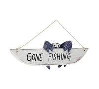 HOLIDYOYO Plaque De Bienvenue Méditerranéenne Décor Océanique pour Aquarium Pendentif Accueillant Style Côtier Décoration Élégante pour Votre Maison