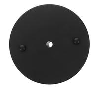 HOLIDYOYO Plaque de Lustre Ronde en Fer Noir Électroplaqué pour Plafond | Support de Fixation pour Luminaire, Kit Suspendre à Monter Soi-même, Usage Cafés et Restaurants