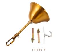 HOLIDYOYO Plaque de Montage pour Plafonnier en Métal Finition Or Antique, Diamètre Standard, Kit Complet Suspendre Lumineuse Compatible Chaînes, Matériel de Fixation Sécurisé et Décoratif