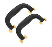 HOLIDYOYO Poignées de Rechange pour Bagages en Cuir Pu Noir, Lot de 2 Pièces Design Ergonomique et Installation Facile, pour Paquet et Boîtes à Outils en DIY